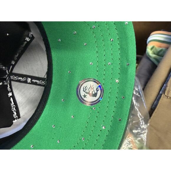 HELLSTAR Sharkteeth Green/ Black Snapback/Brand New/100%Authentic - Picture 5 of 6